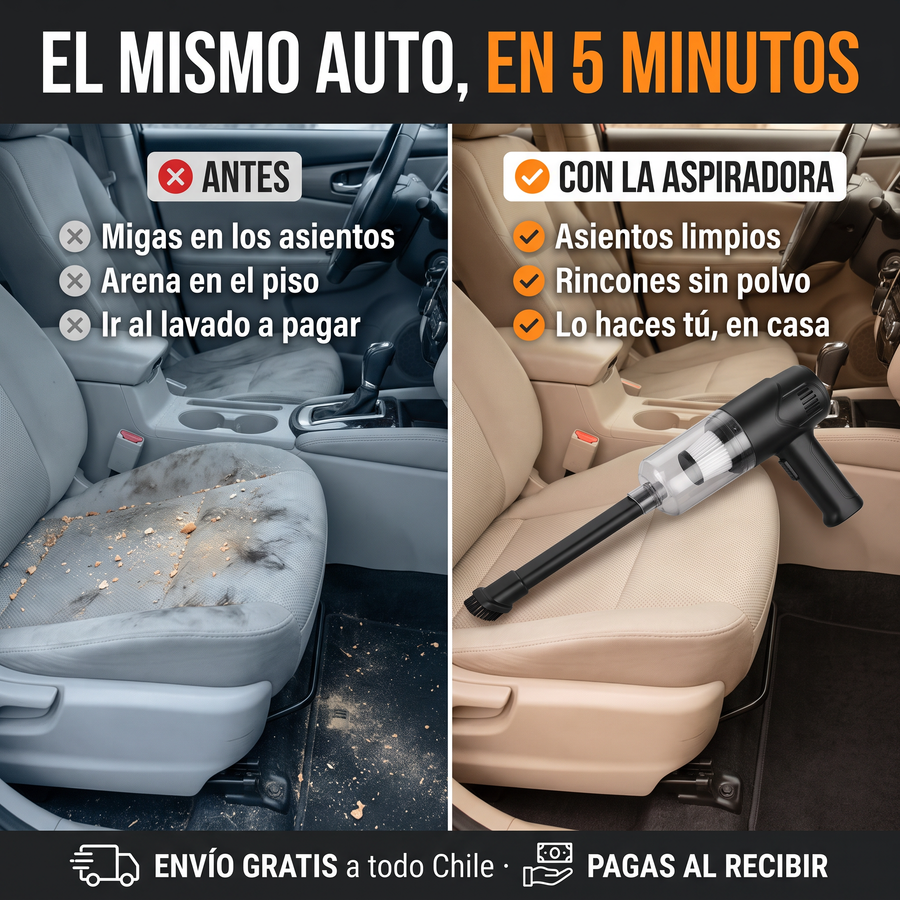 Antes y después: la aspiradora