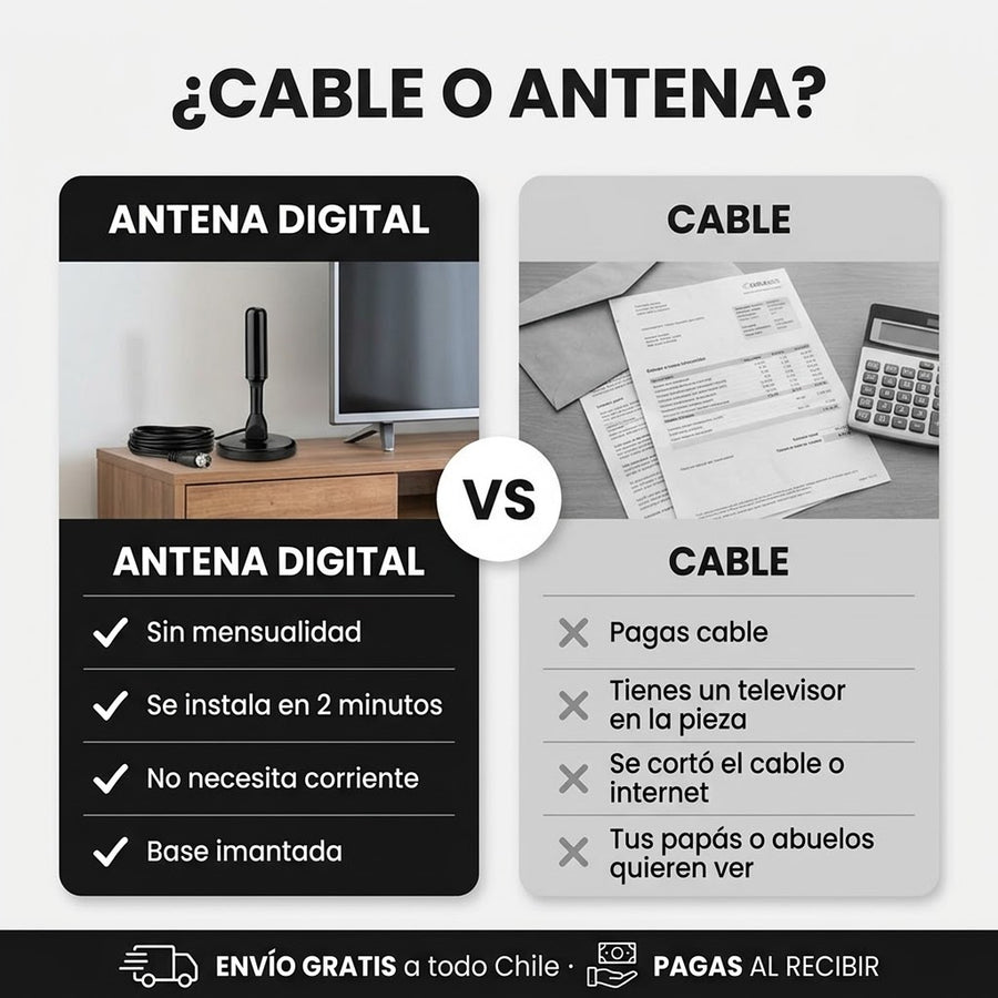 Cable vs antena digital