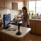 La antena en uso en la cocina