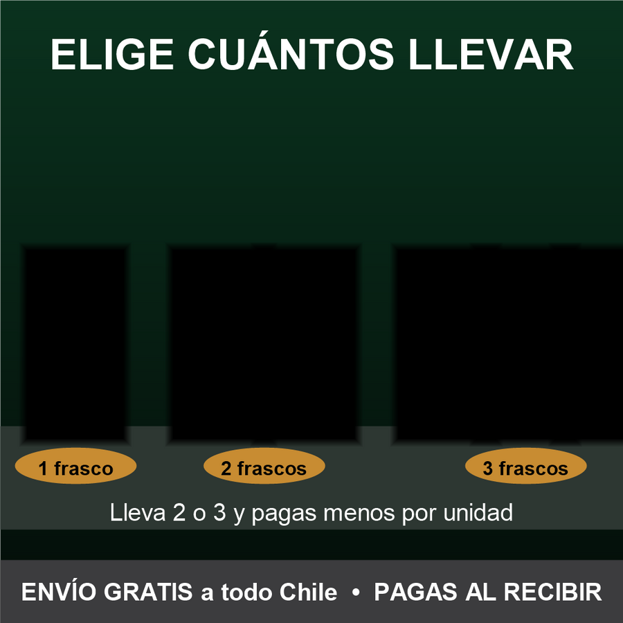Pack de 1, 2 y 3 frascos